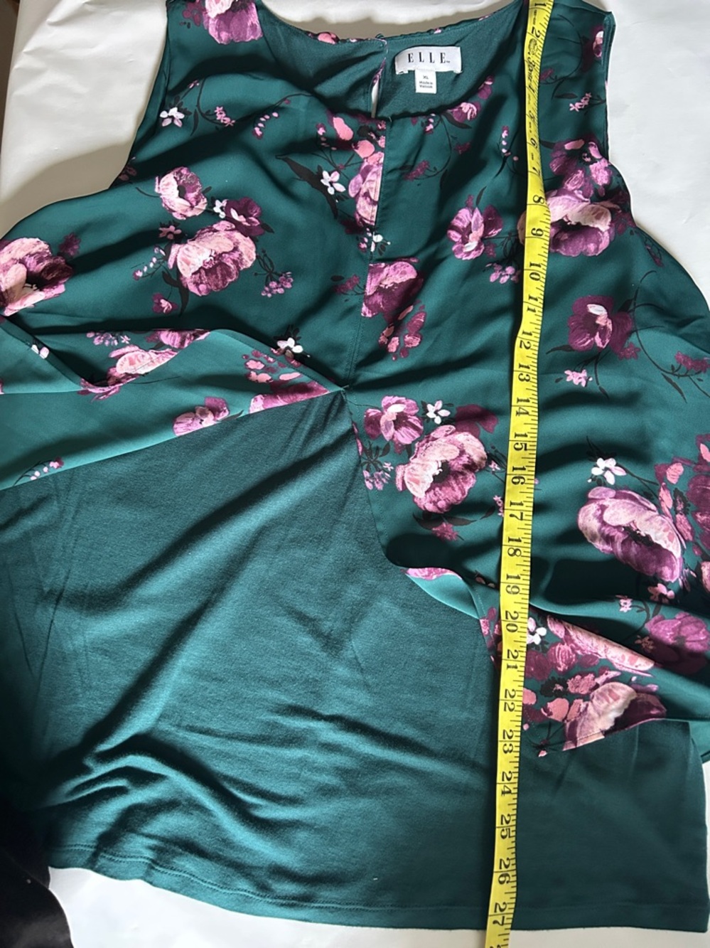 Sz XL Flowy Floral Sleeveless Camisole with floral print. - Picture 8 of 9